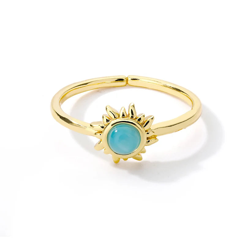 Stainless Steel Luxury Gold Color Rings for Women