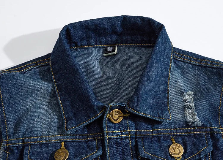 2025 Men's Fashion Jeans Sleeveless Jacket Vest Male Black Blue Denim Jeans Vest Man Cowboy Outdoors Waistcoat Mens Jacket Vest