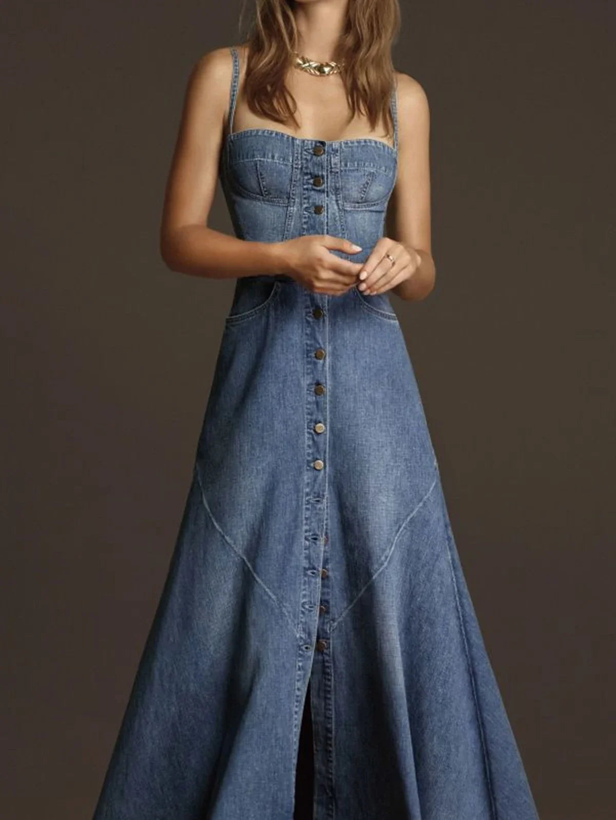 Summer Elegant Female Spaghetti Strap Maxi Dress Robes