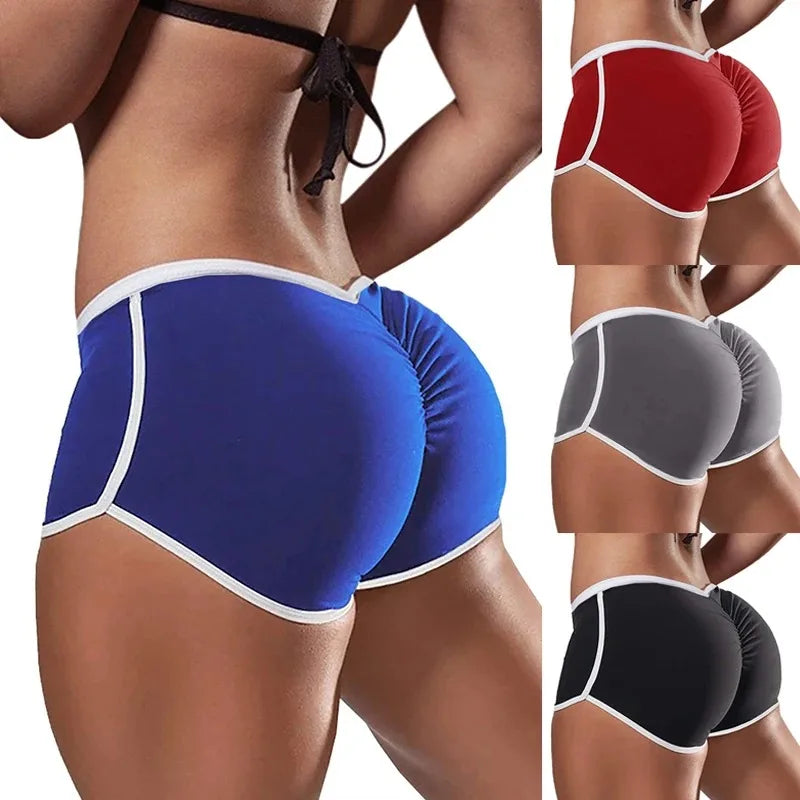 Women's Quick Dry Sweatpants, Low Rise Athletic Shorts, Stretch Elasticated Waistband Shorts, Casual, Yoga, Sexy, Workout, Gym