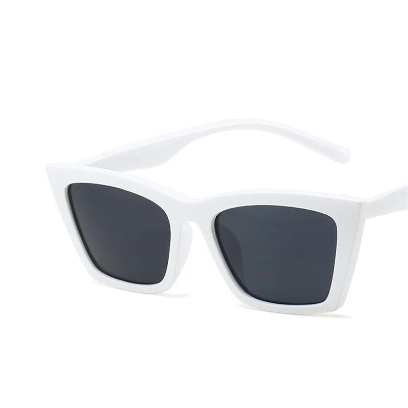 Women's Vintage Cat Eye Sunglasses Small Frame Retro