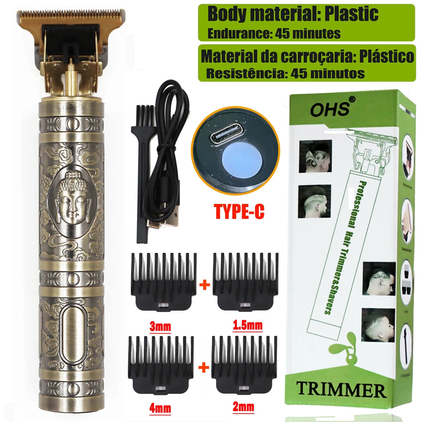 T9 LCD Hair Clipper & Trimmer