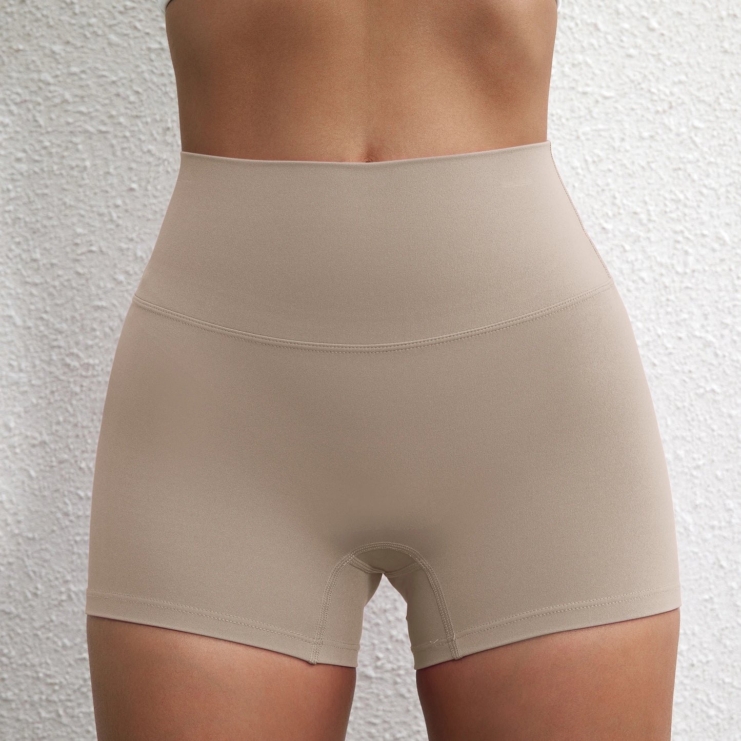 Sexy Solid Color Women Fitness Sport Short High Waist Athletic Yoga Short Leg Cycling Comprehensive Training Jogging Squat Proof
