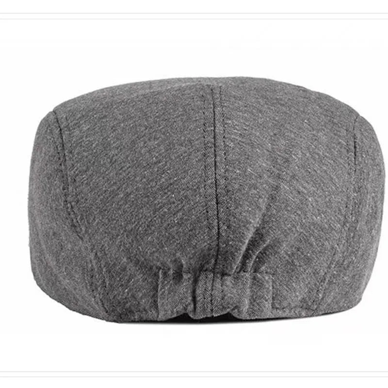 2025 Men berets Fashion Beret Solid Color Soft Top Casual Beanie Retro Literary Forward Cap Peak Cap Driver Hat Gift