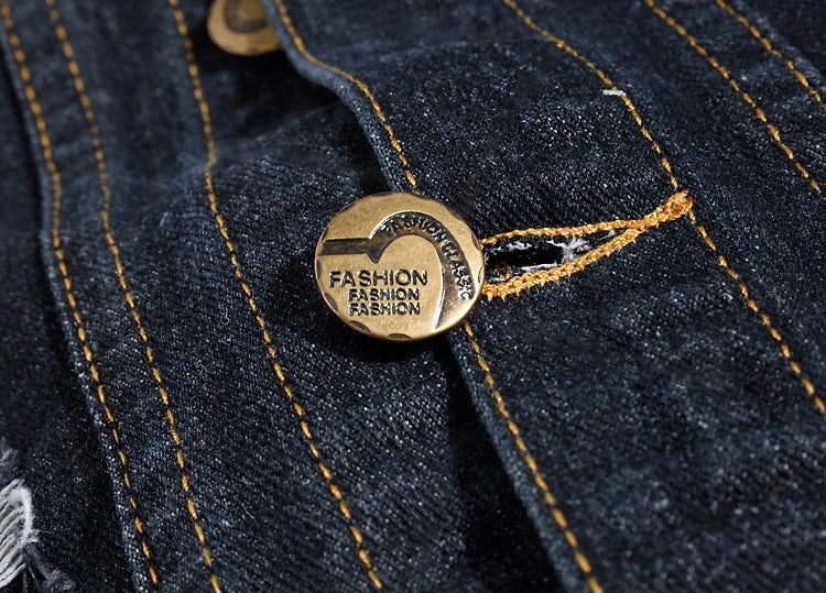 2025 Men's Fashion Jeans Sleeveless Jacket Vest Male Black Blue Denim Jeans Vest Man Cowboy Outdoors Waistcoat Mens Jacket Vest