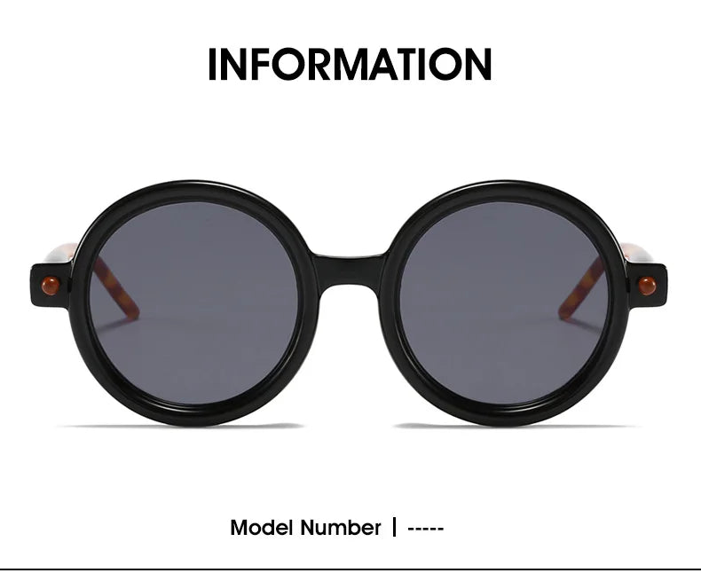Retro Gray Pink Lens Round Sunglasses Women 2025 Brand Trendy Shiny Circle Frame Men Spectacle Plain Eyewear Shades Sun Glasses