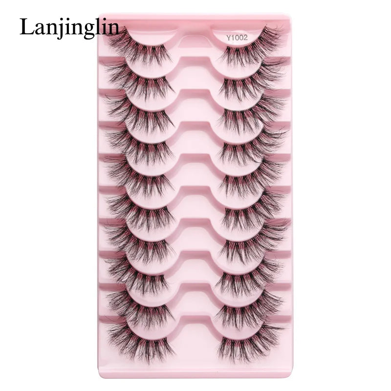 Half Eye Lashes Faux Mink Wispy Fluffy Extensions