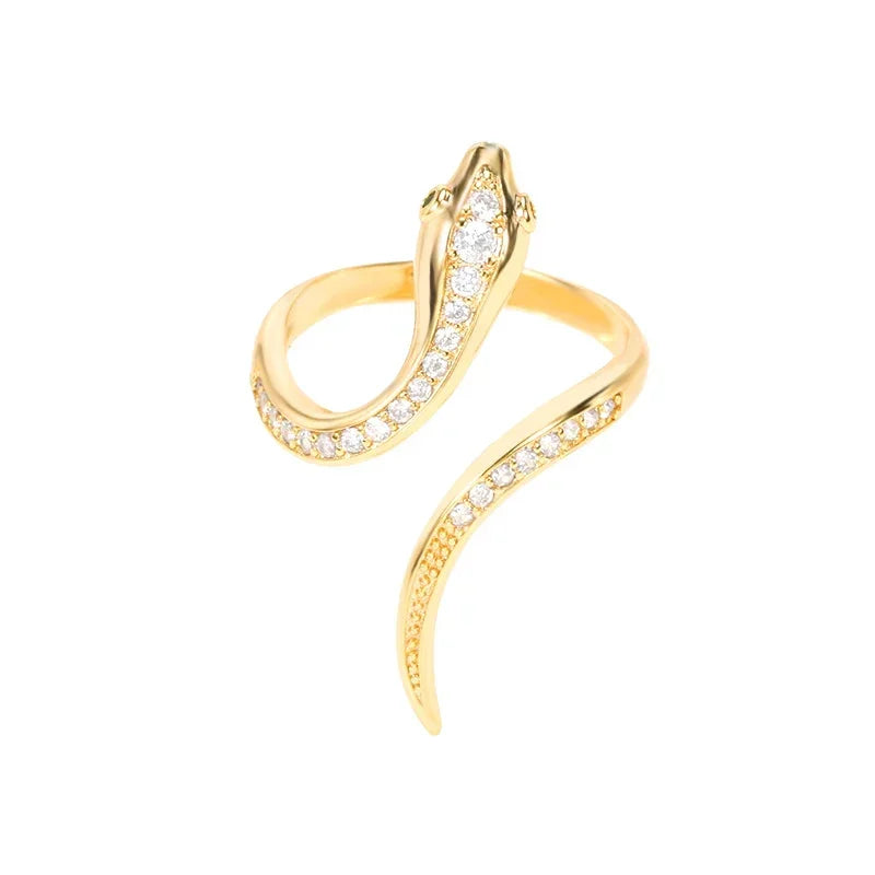Women's Stainless Steel Heart Ring Gold Waterproof