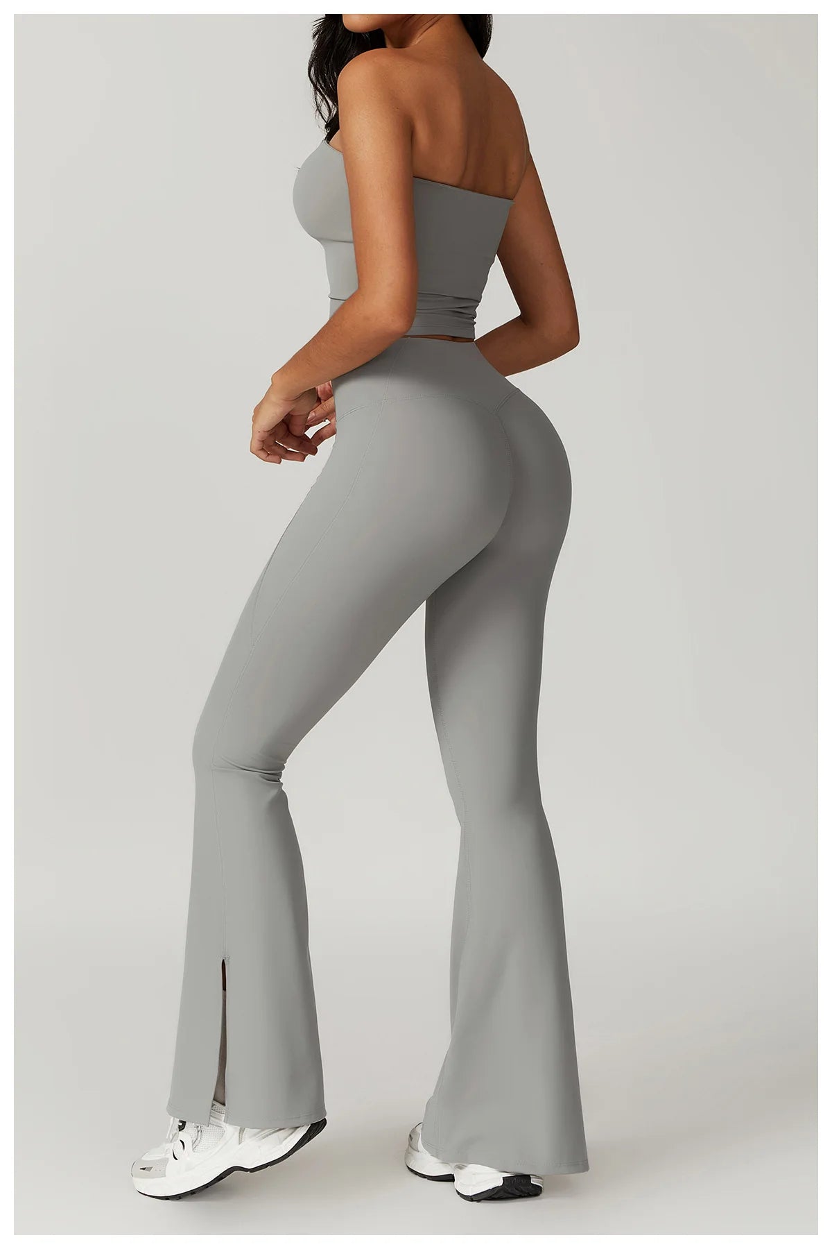 Women's Clothes 2pcs Gym Yoga Suit Sports Set Workout Tracksuit Breathable Sexy Bra Fitness Bell-bottoms Leggings Athletic Wear