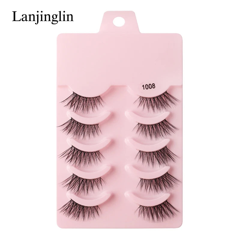 Half Eye Lashes Faux Mink Wispy Fluffy Extensions