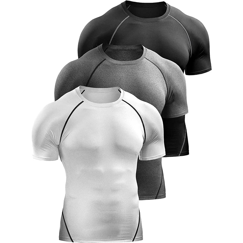 Men's Compression Sports T-Shirt – Quick-Dry Gym Tee
