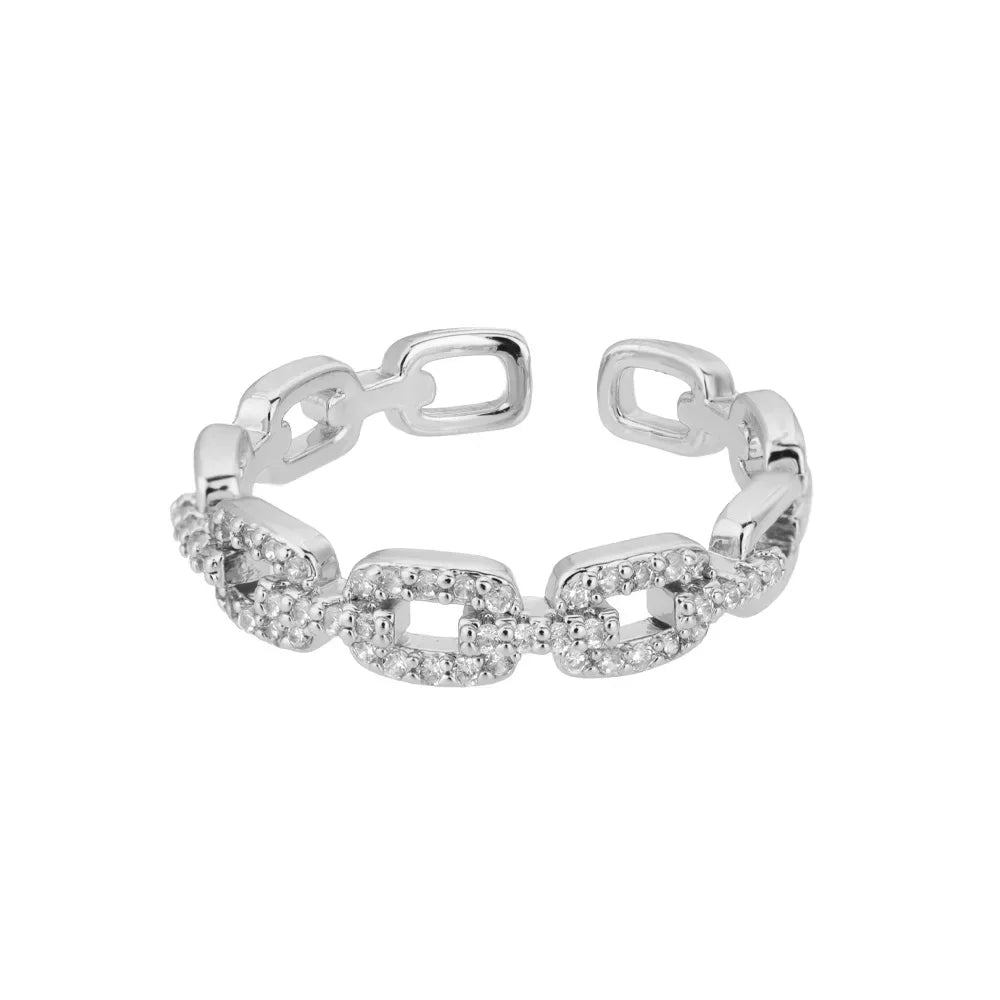 Women's Stainless Steel Heart Ring Gold Waterproof