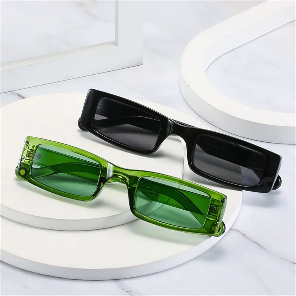 Square Small Frame Sunglasses for Women Men Retro Rectangle Sun Glasses Trendy UV Protection Shades Outdoor Eyewear Gafas 2025