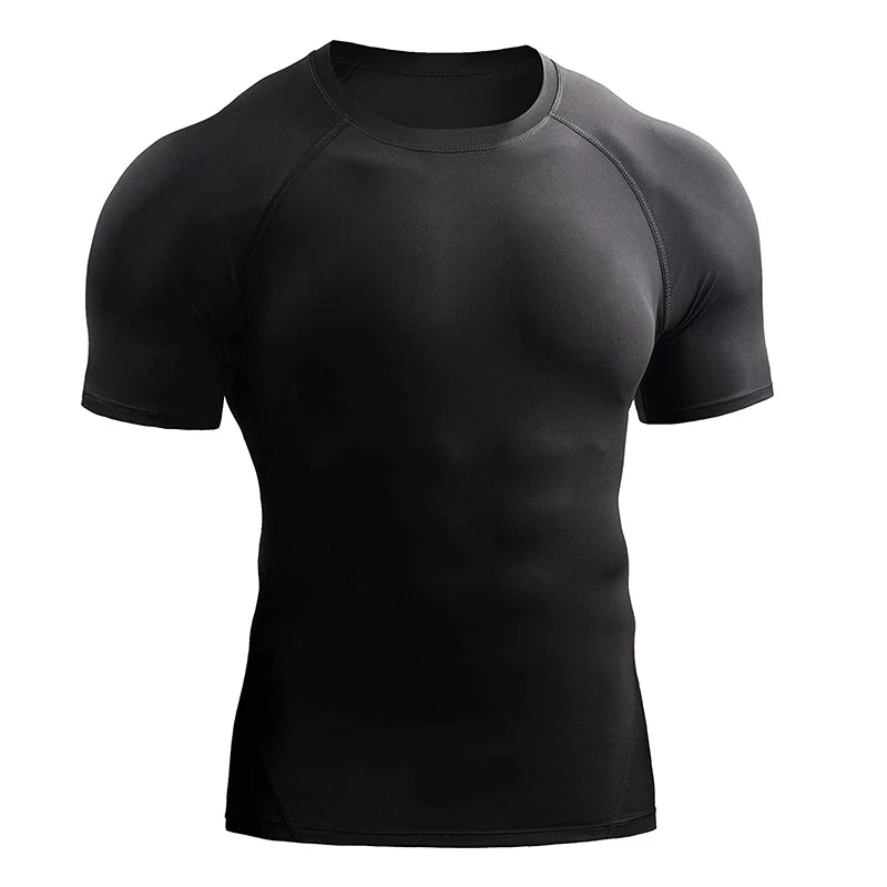 Men's Compression Sports T-Shirt – Quick-Dry Gym Tee