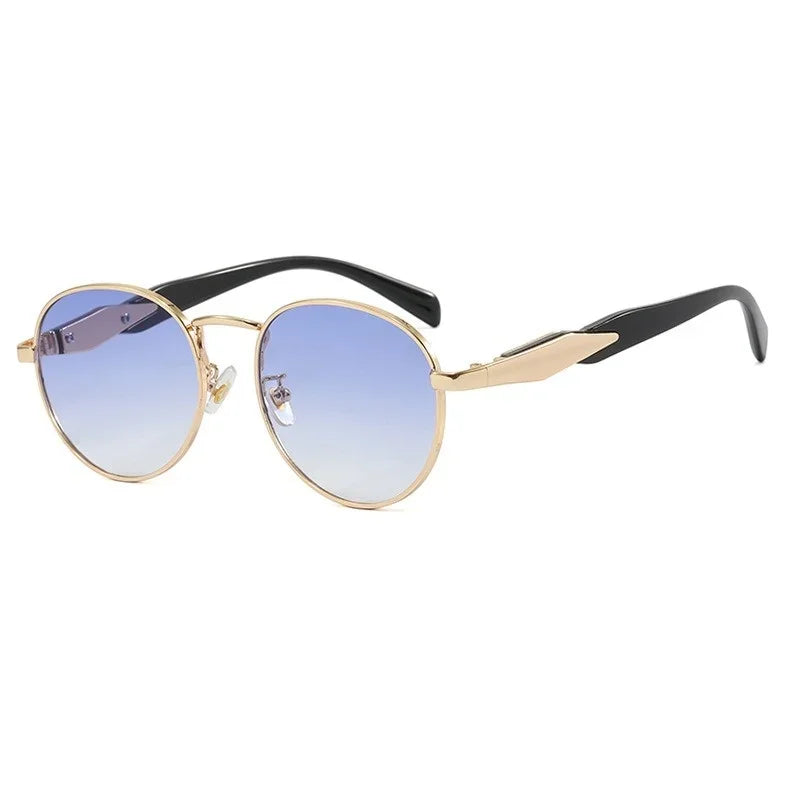 Vintage Round Metal Sunglasses Retro UV400 Eyewear