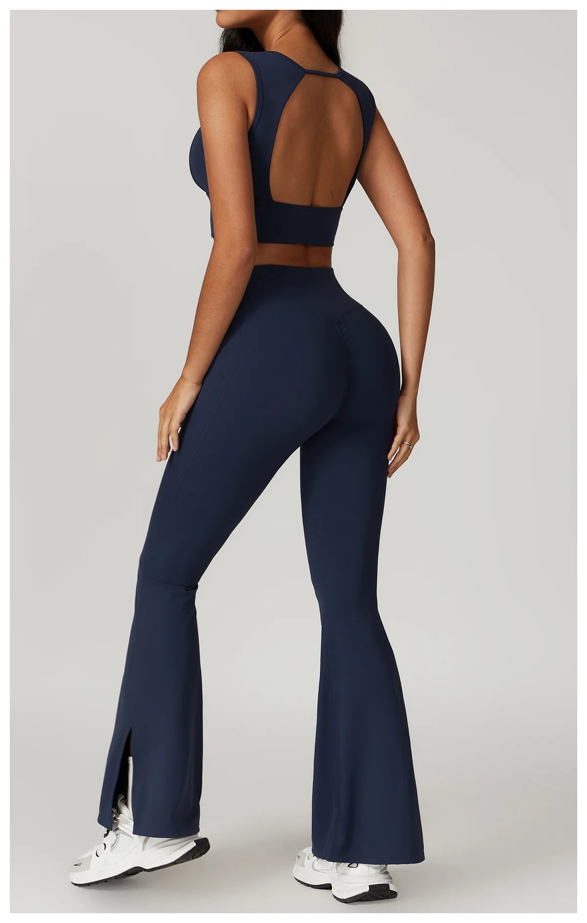 Women's Clothes 2pcs Gym Yoga Suit Sports Set Workout Tracksuit Breathable Sexy Bra Fitness Bell-bottoms Leggings Athletic Wear
