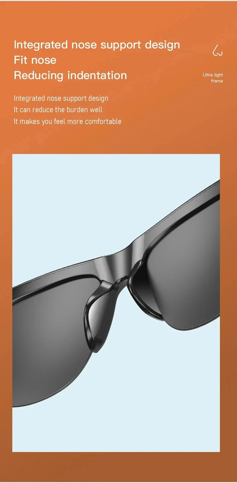 Smart Sunglasses Glasses Bluetooth Call Outdoor Sports Headphones HIFI Blue Light Waterproof Anti-UV For Men And Women