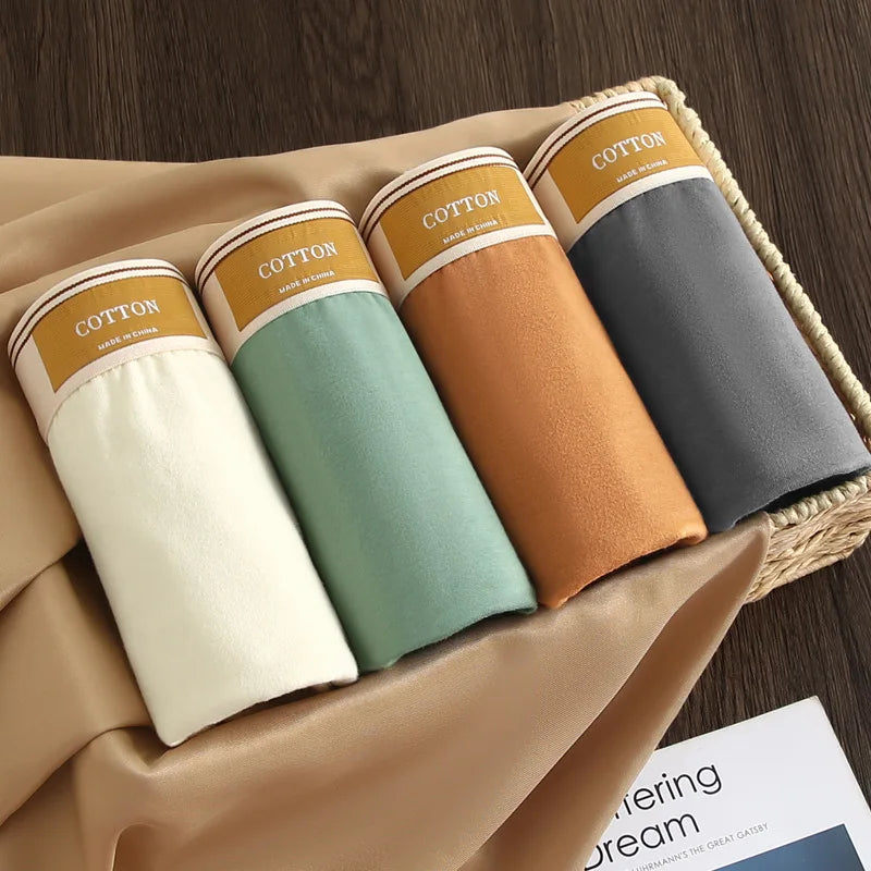 3-Piece Men's Breathable Cotton Boxer Shorts