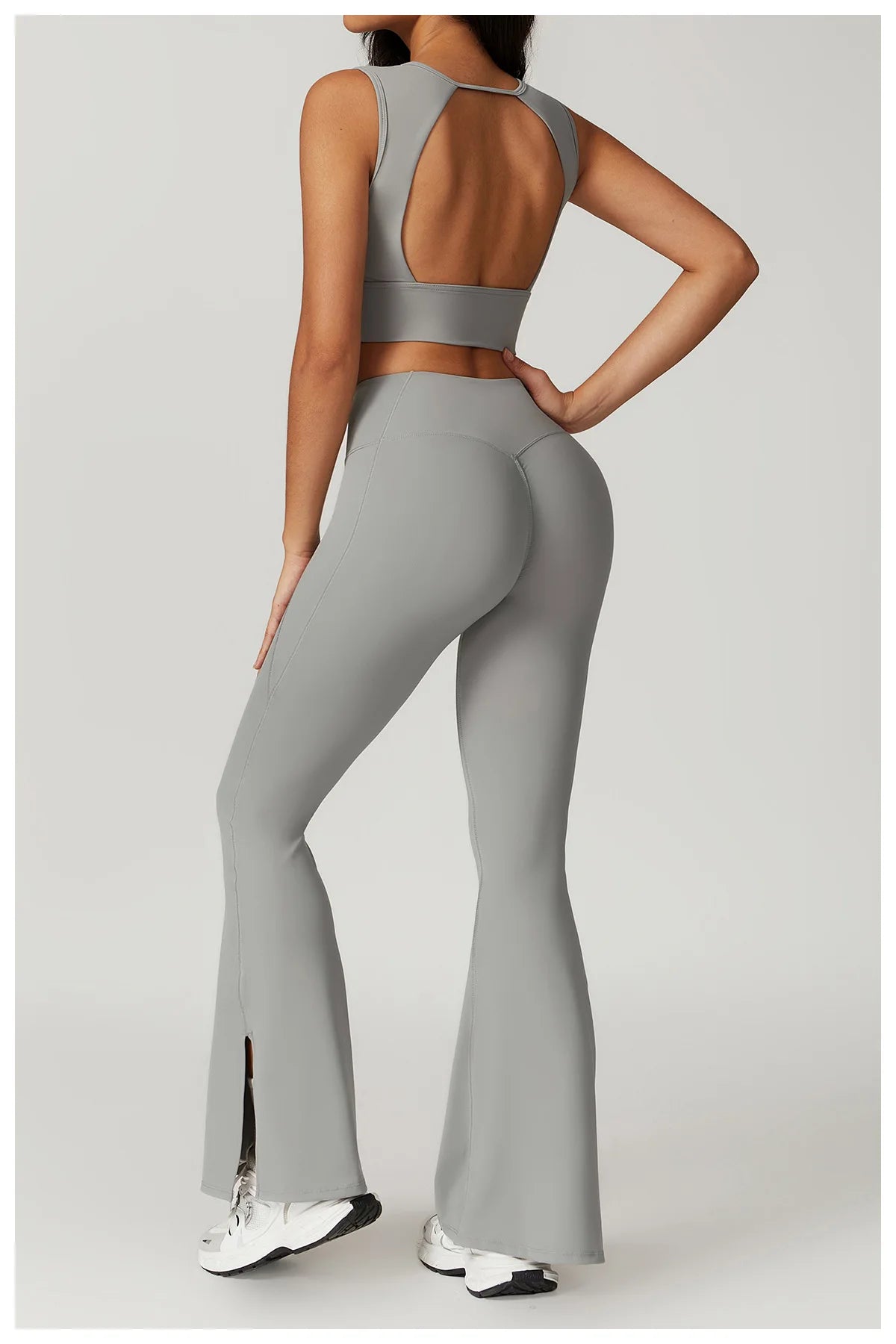 Women's Clothes 2pcs Gym Yoga Suit Sports Set Workout Tracksuit Breathable Sexy Bra Fitness Bell-bottoms Leggings Athletic Wear