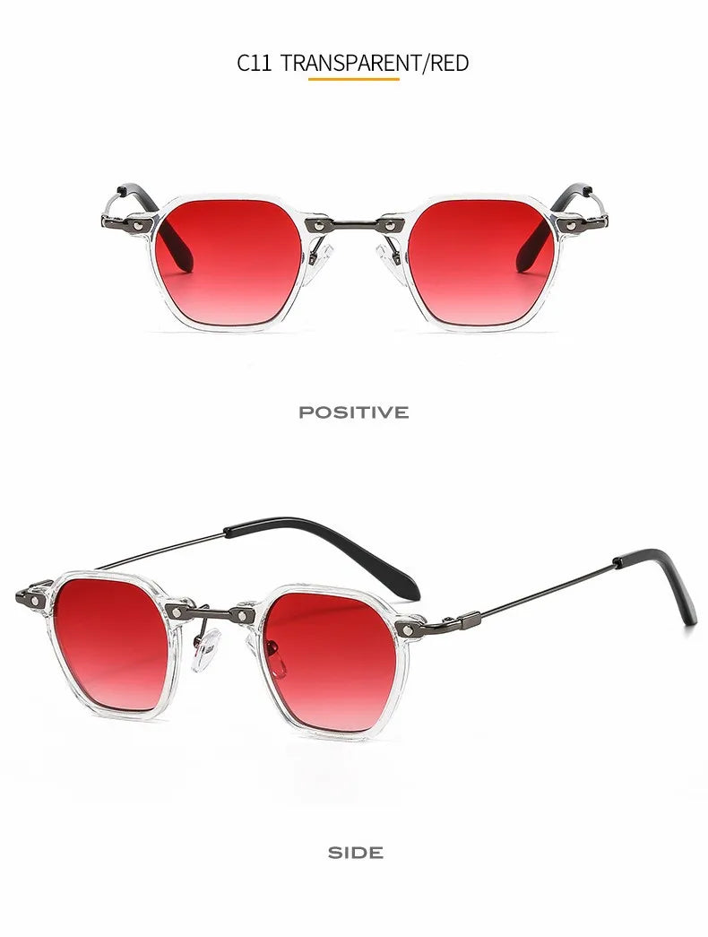 2025 Small Punk Sunglasses For Women And Men Square Sun Glasses Frames Female Hip-Hop Retro Shades Mirror Gafas De Sol UV400