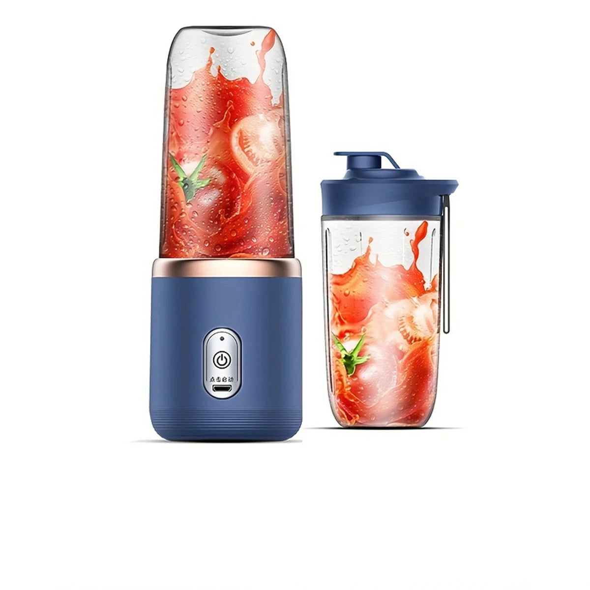 Portable Electric Blender Bottle 6 Blades Smoothie Maker