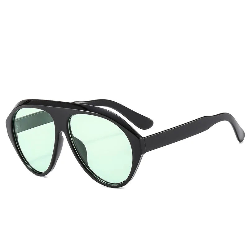 2025 New Fashion Oval Luxury Brand Sunglasses For Women Men Retro Oversized Frame Sun Glasses Trending Shades UV400 Eyeglasses