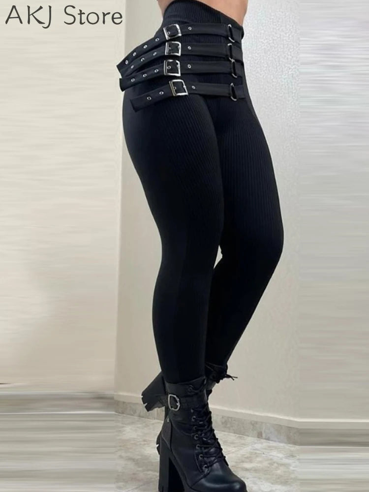Sexy Sheer Mesh Lace Embroidery Patchwork Skinny Pants