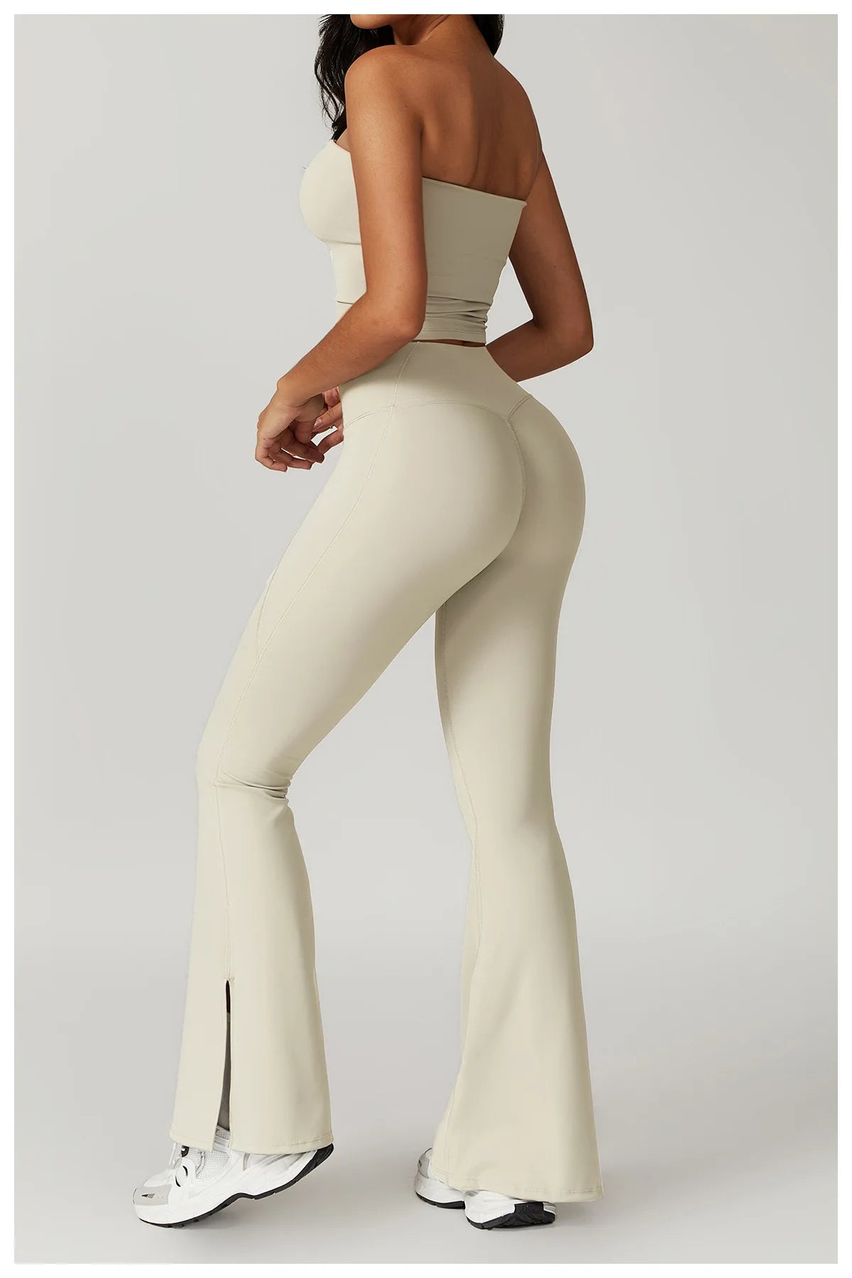 Women's Clothes 2pcs Gym Yoga Suit Sports Set Workout Tracksuit Breathable Sexy Bra Fitness Bell-bottoms Leggings Athletic Wear