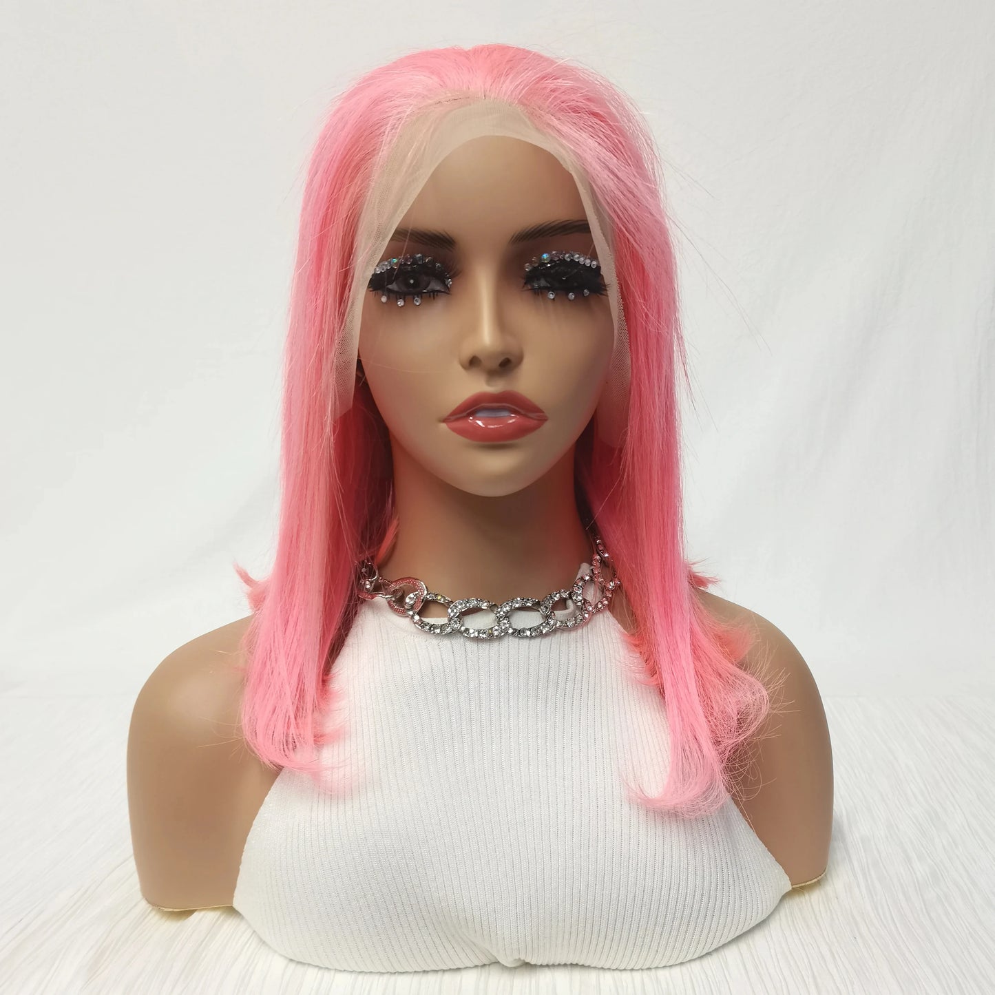 Mint Green Bob Wig Human Hair 200% Density 13x4 Transparent Straight Lace Front Wigs Pre Plucked with Baby Hair for Black Women
