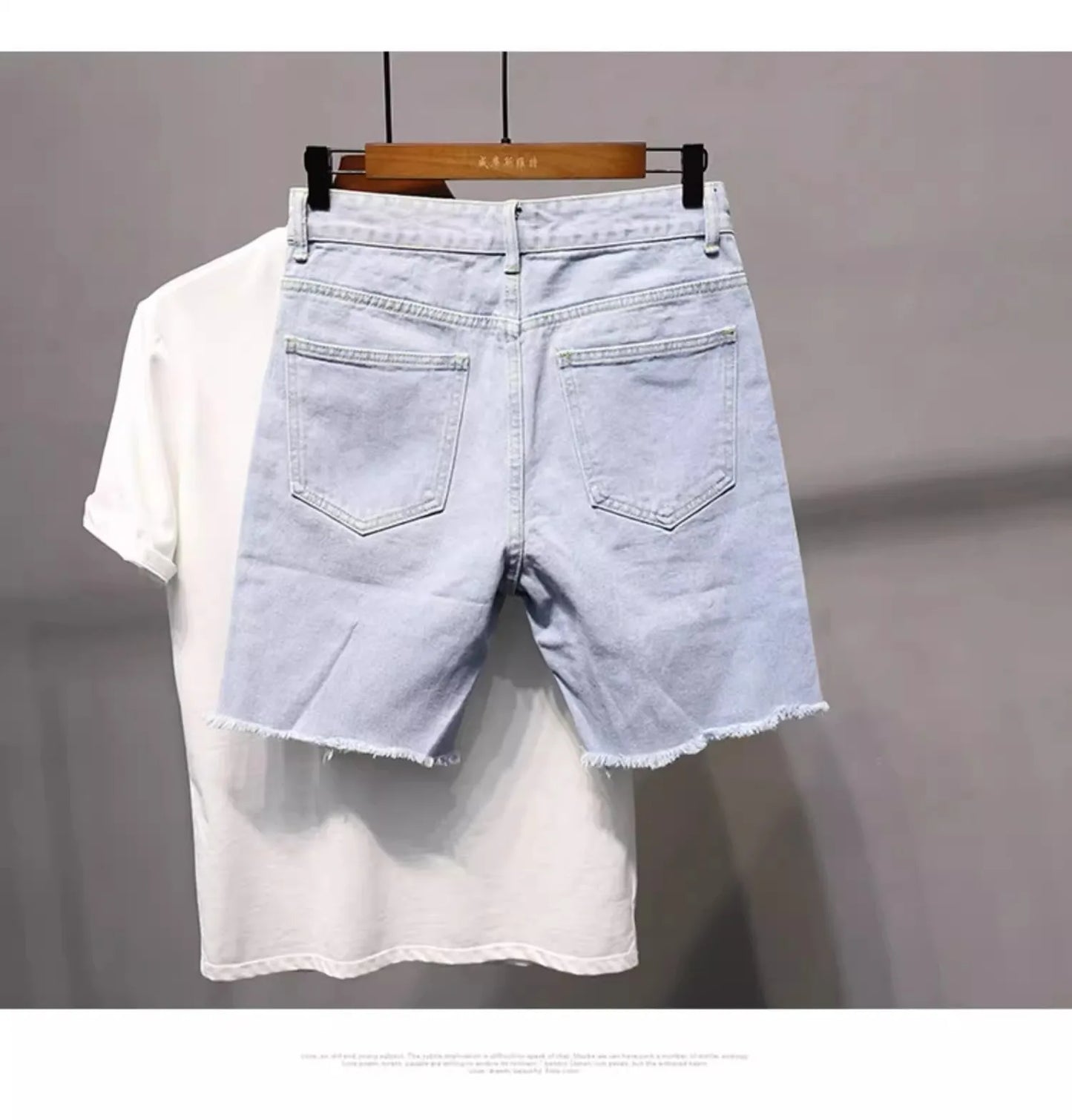Hip Hop Cartoon Streetwear Polar Big Boy Shorts Y2K Pants Graphic Embroidery Retro Blue Denim Gym Shorts Men Basketball Shorts
