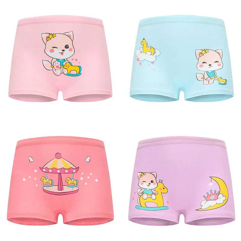 12 Pcs Children Girls Panties Sets
