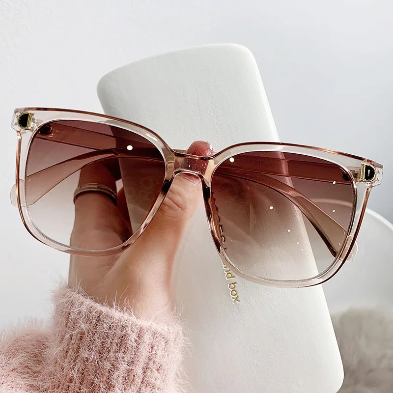 Women's Oversized Square Sunglasses Vintage Gradient