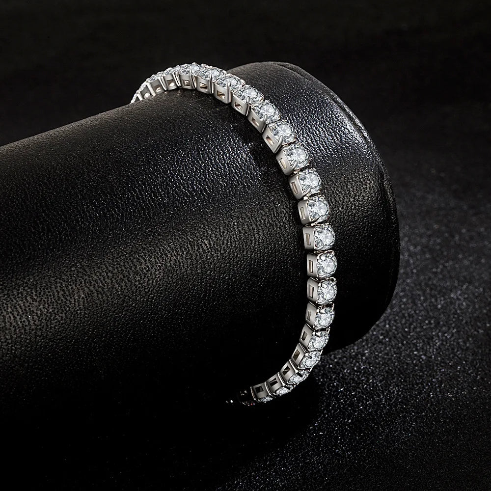 Women's S925 Sterling Silver Tennis Bracelet 4mm
