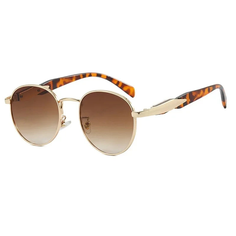 Vintage Round Metal Sunglasses Retro UV400 Eyewear