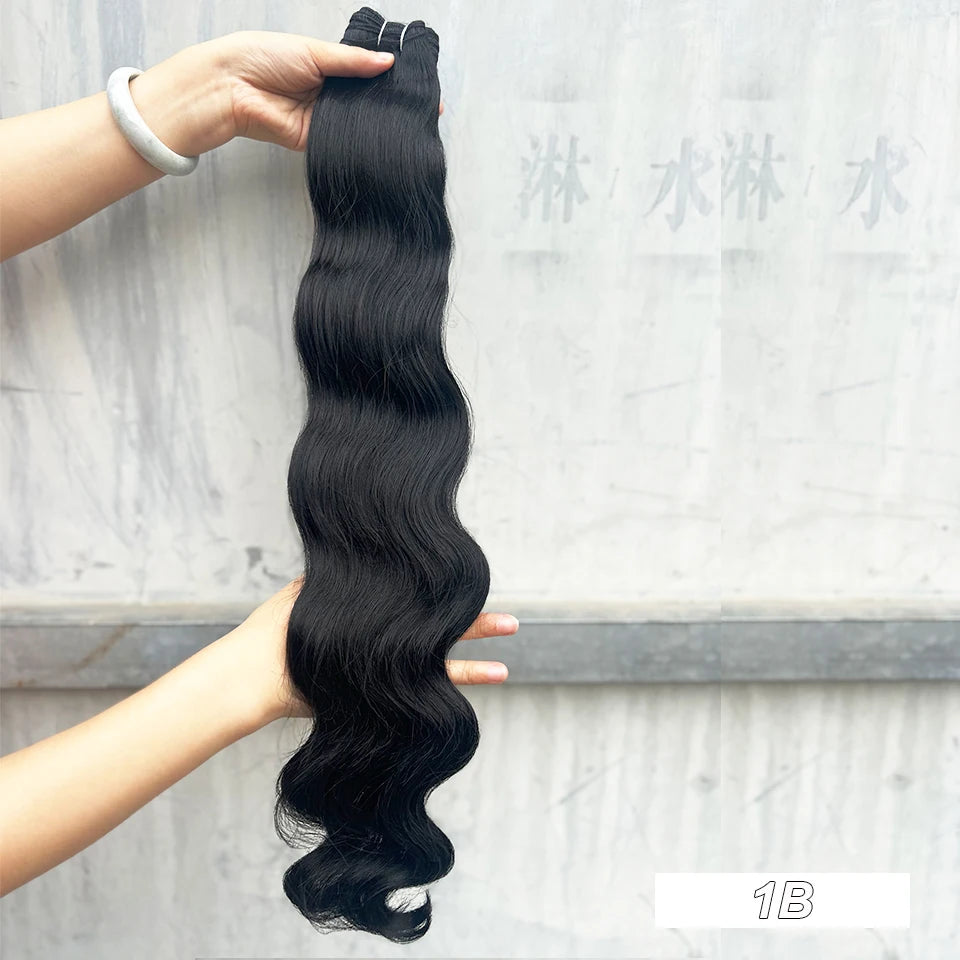 150g/pc Orange Brown Synthetic Hair Extension