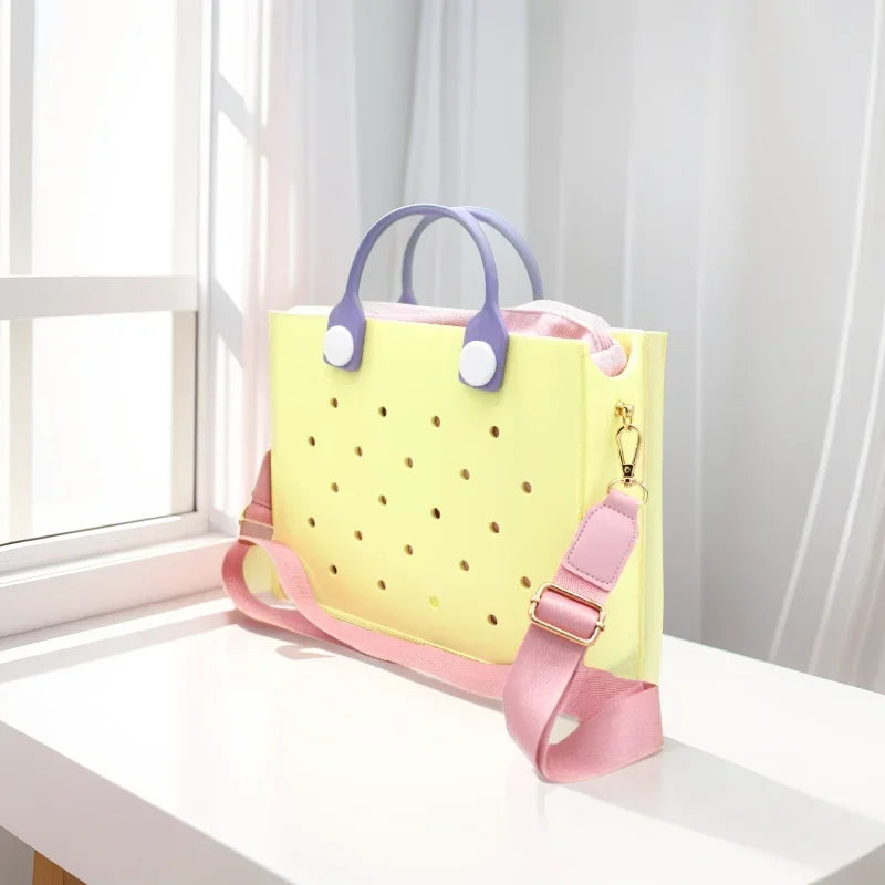 New Women Fashion Punched Handbag