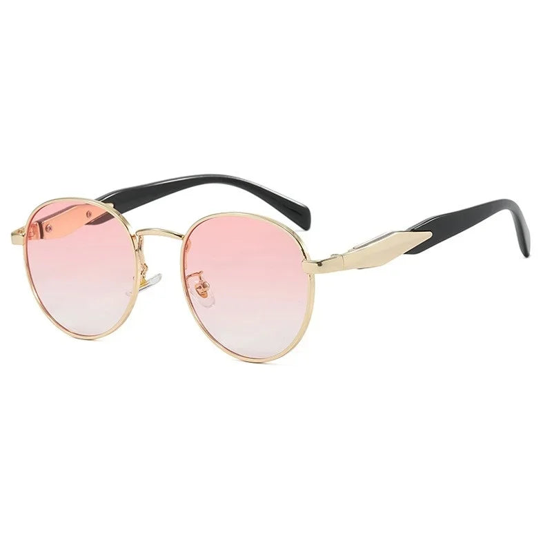 Vintage Round Metal Sunglasses Retro UV400 Eyewear