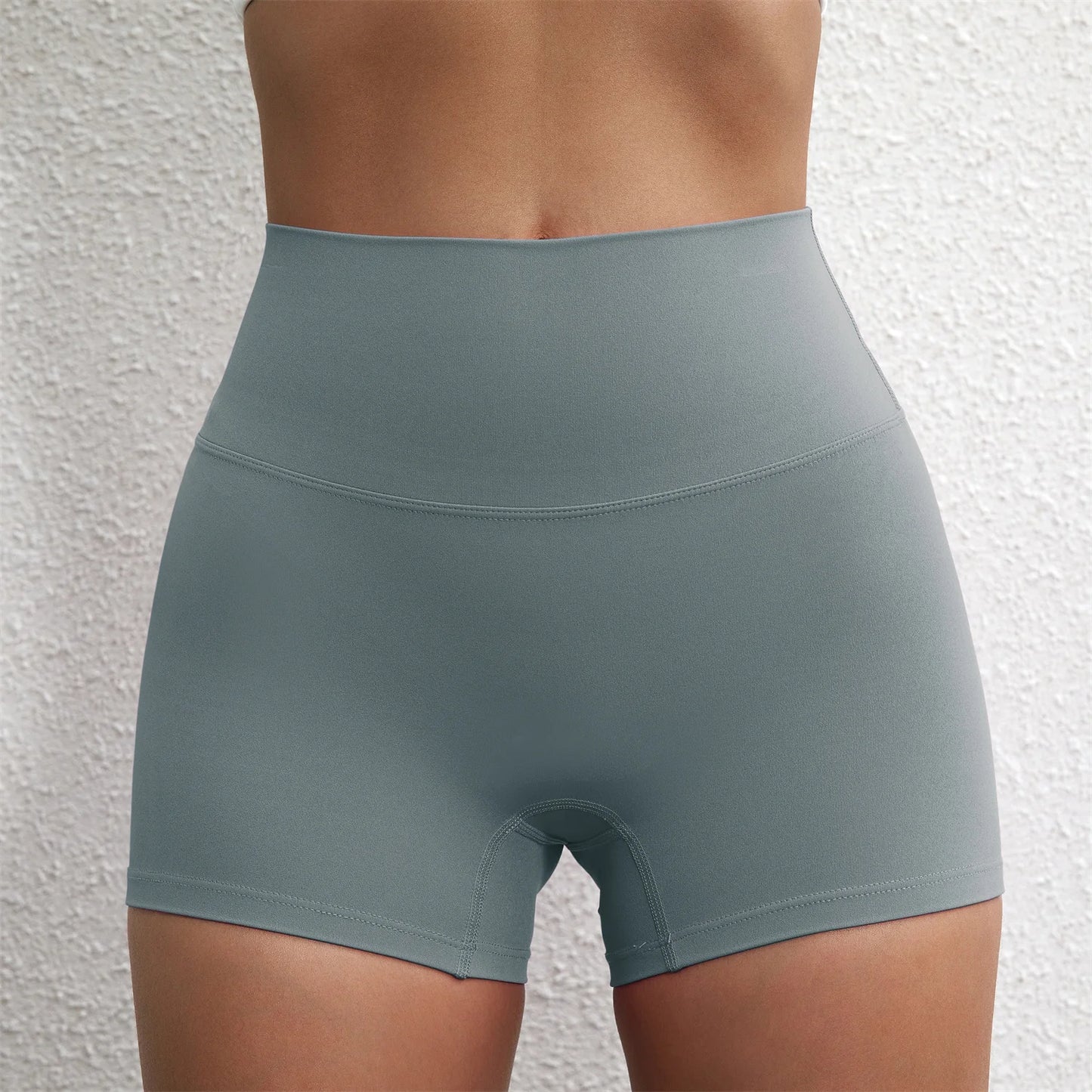Sexy Solid Color Women Fitness Sport Short High Waist Yoga Short Leggings Soft Leopard Print Comprehensive Training Jog Athletic