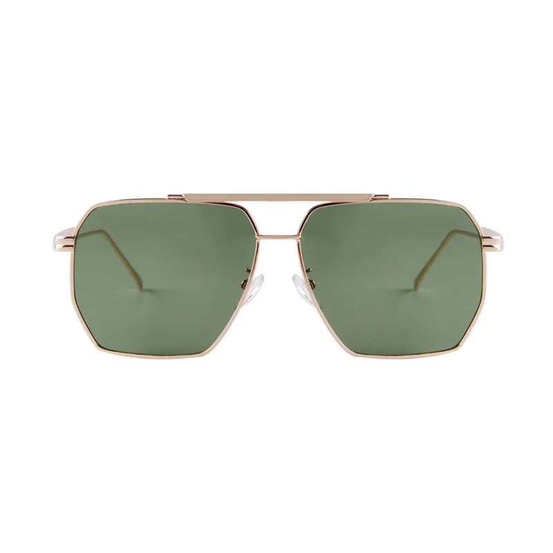 2025 New Fashion Men's Sunglasses Brand Design Square Alloy Frame Trend Retro Outdoor Driving Mirror UV400 Sunshade Sunglasses