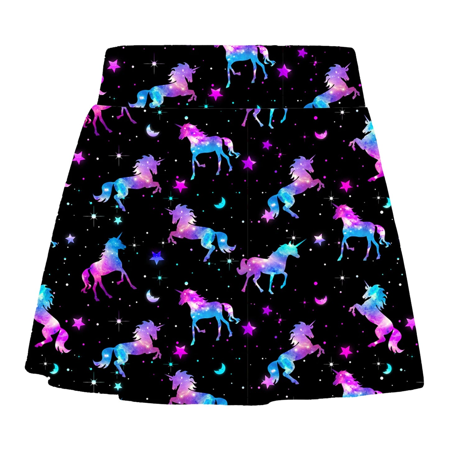 Kids Girls Swim Skirts Elastic Waistband Colorful Print Swim Skirts for Bathing Pool Beach Swimming Sport Wear Girl Teen 4-16Y
