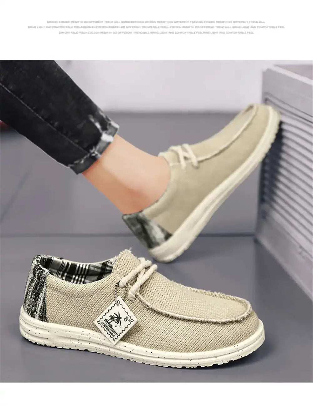Does Not Slip Round Foot Man Blue Shoes Vulcanize Boot Without Heel Sneakers Man Size 47 Sports Play Tenus China Holiday