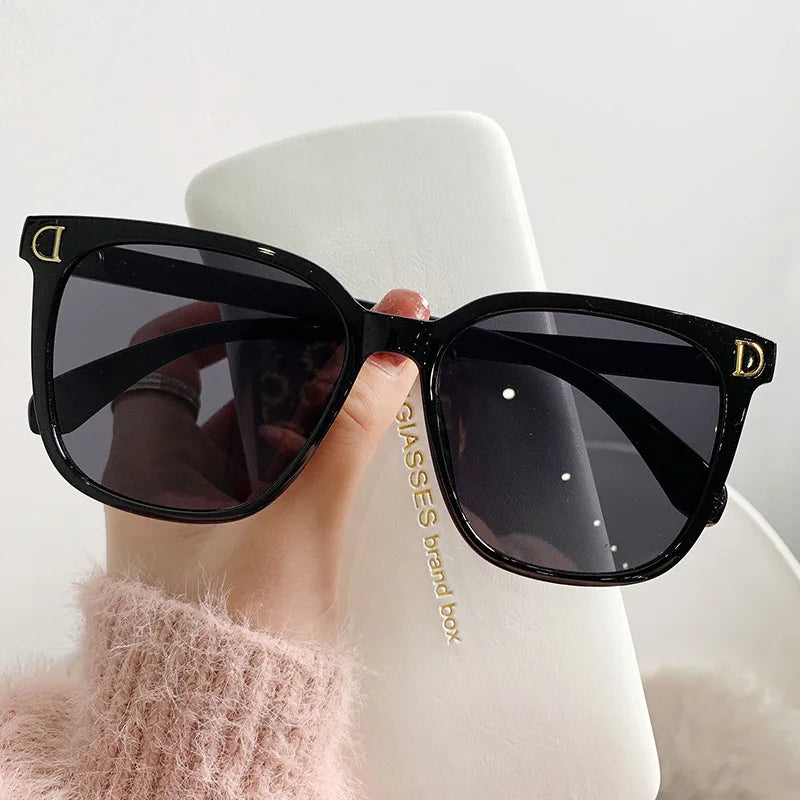Women's Oversized Square Sunglasses Vintage Gradient