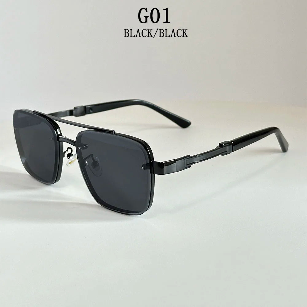 2025 New Square Sunglass Men Luxury Vacation Sunglasses Women Vintage Fashion Glasses Retro Shades Gafas De Sol Hombre Zonnebril