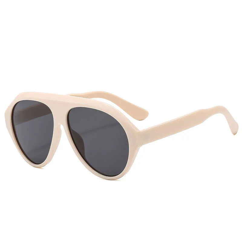 2025 New Fashion Oval Luxury Brand Sunglasses For Women Men Retro Oversized Frame Sun Glasses Trending Shades UV400 Eyeglasses