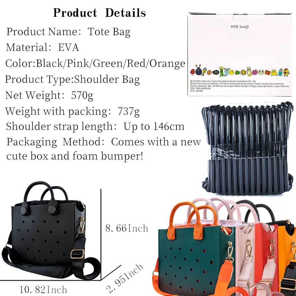 New Women Fashion Punched Handbag