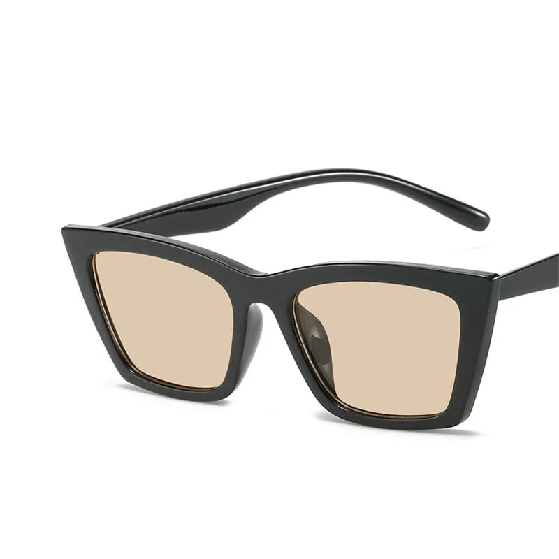 Women's Vintage Cat Eye Sunglasses Small Frame Retro