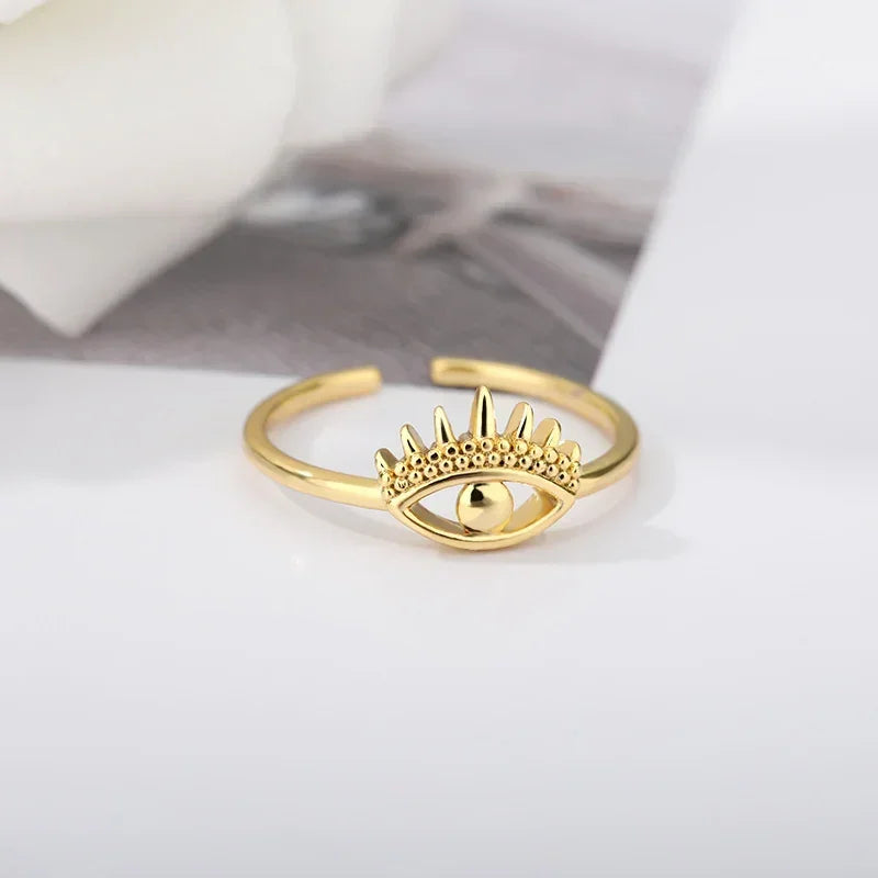 Women's Stainless Steel Heart Ring Gold Waterproof
