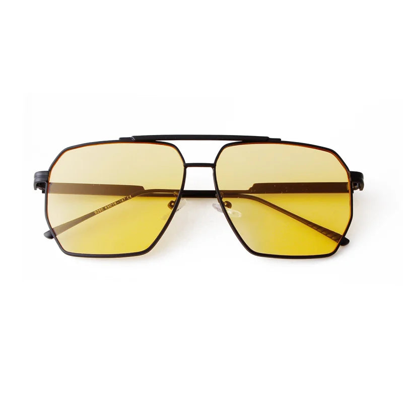 2025 New Fashion Men's Sunglasses Brand Design Square Alloy Frame Trend Retro Outdoor Driving Mirror UV400 Sunshade Sunglasses