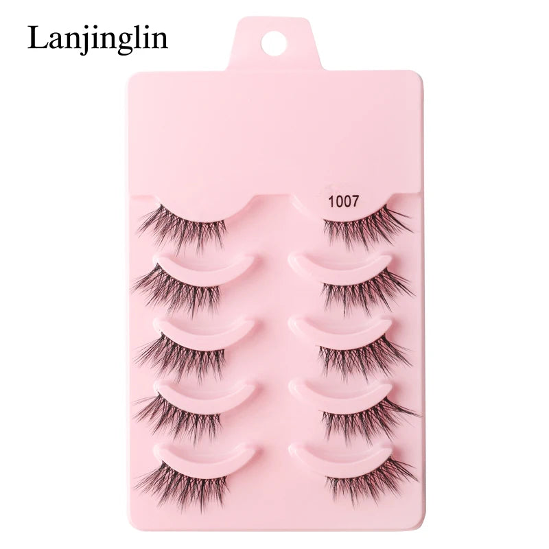 Half Eye Lashes Faux Mink Wispy Fluffy Extensions