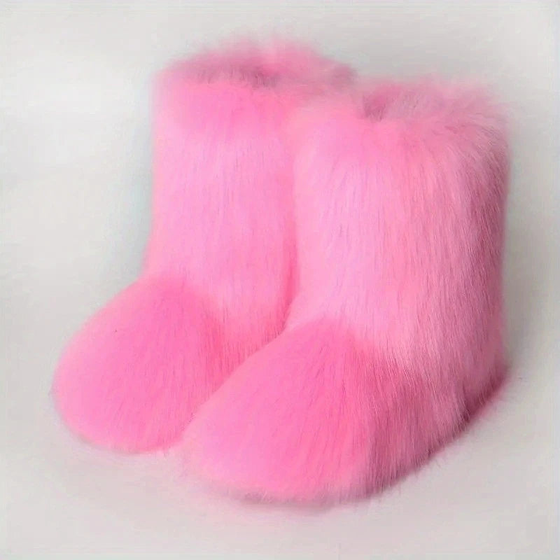 Winter Fluffy Mid-calf Boots